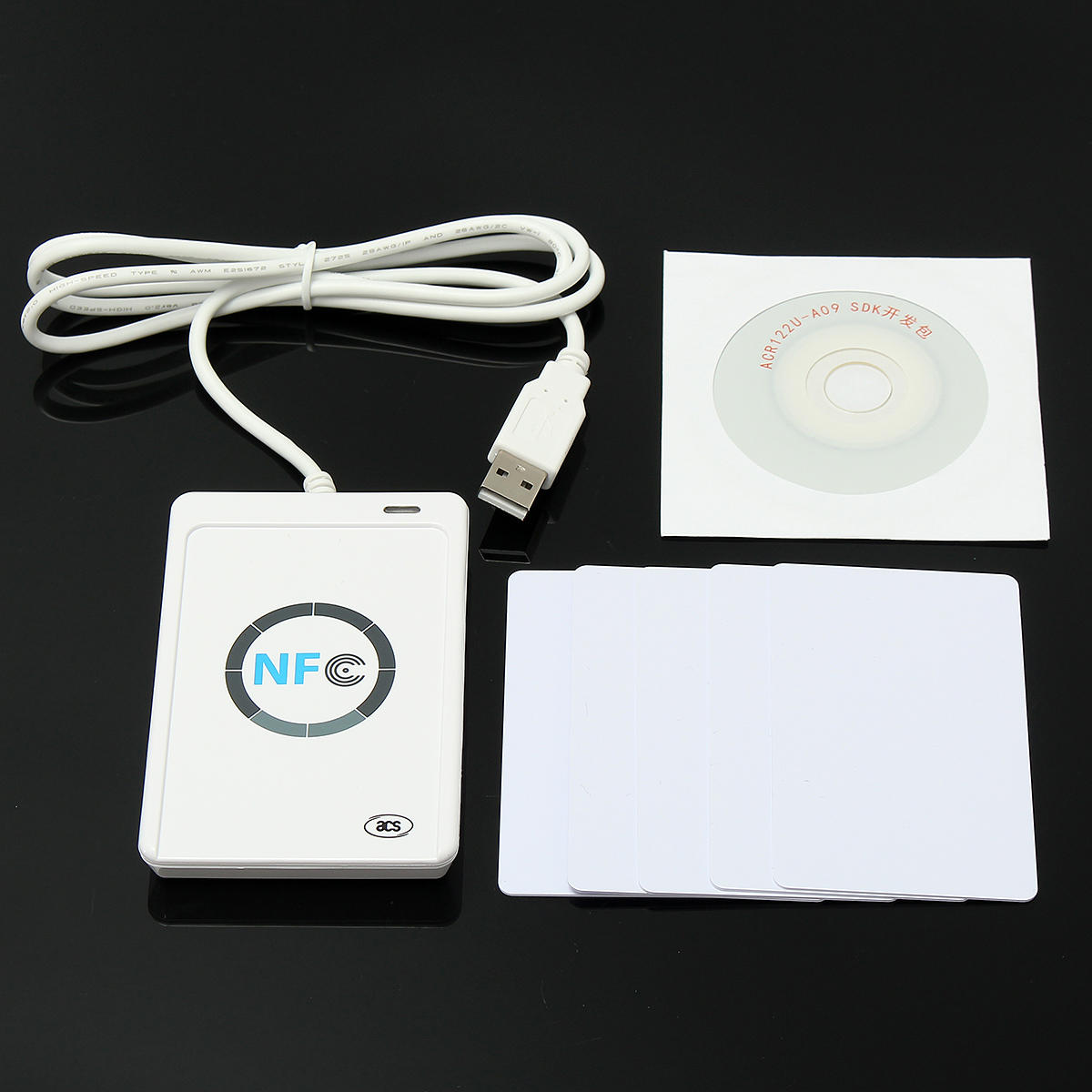 NFC ACR122U RFID Lector y Escritor inteligente sin Contacto/Tarjeta SD USB + SDK + Mifare