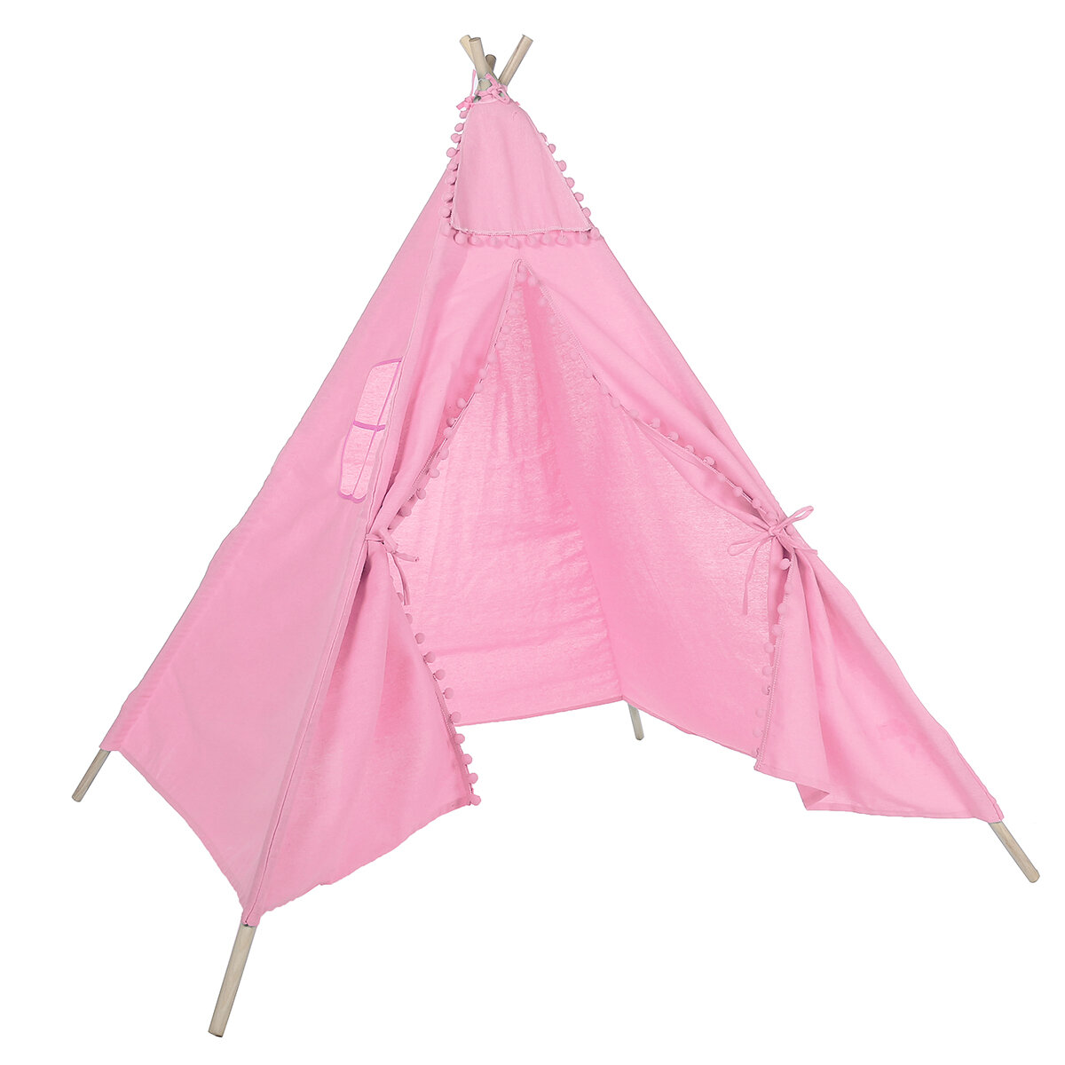 1.6m Kids Play Tent Cotton Tipi Wigwam Sleeping House Interior al aire libre