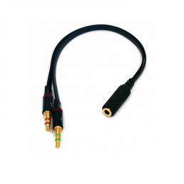 Bakeey - Adaptador de cable de audio con divisor y conector de auriculares macho a hembra dual estéreo de 3