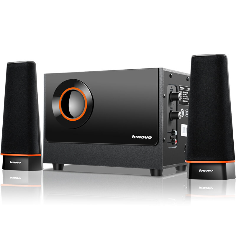 Lenovo C1530 Speaker 360 ° Stereo HIFI Subwoofer Bass Altavoz de escritorio multimedia ajustable Fuente de alimentación