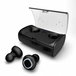V09A TWS Bluetooth inalámbrico Auricular HiFi Estéreo con cancelación de ruido 2200mAh Banco de potencia para auriculare