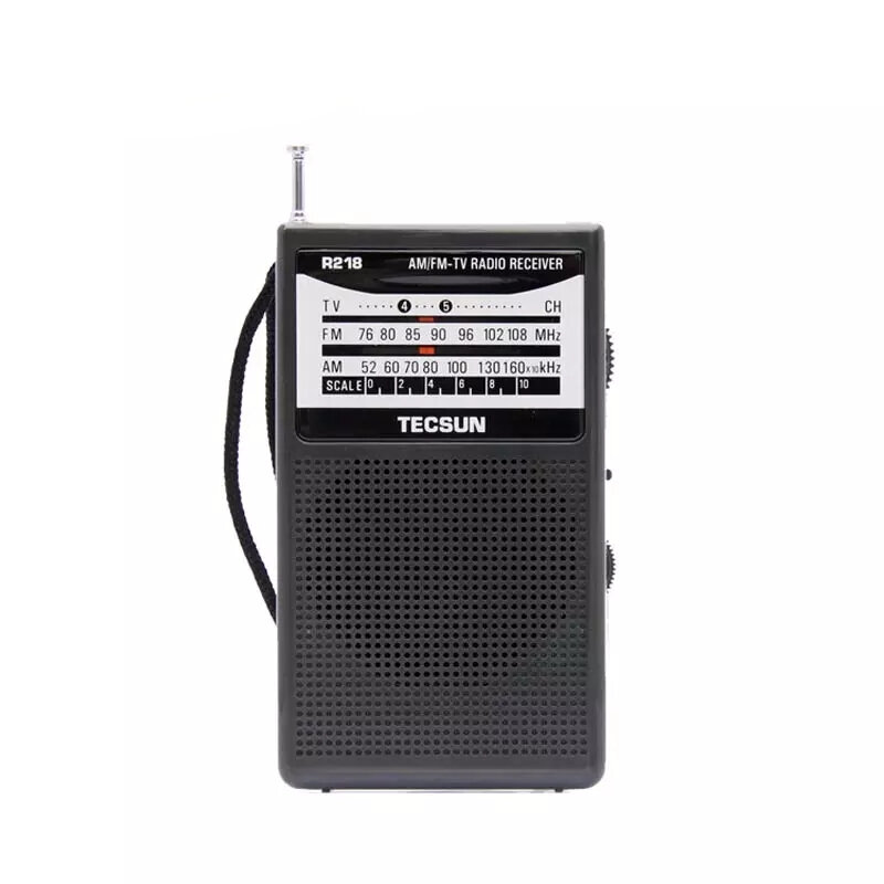 TECSUN R-218 Radio Pocket Receptor FM AM Campus Radio con altavoz incorporado Regalos portátiles para personas mayores