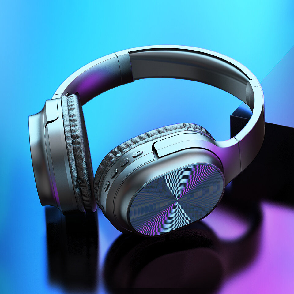 Langsdom BT18 Auricular inalámbrico plegable HiFi bluetooth 5.0 Graphene Over-ear Headphone TF MP3 Music Sport Headset p