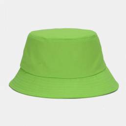 Unisex Moda Casual Jelly Color Sólido Poetable Protector solar al aire libre Sol Sombrero Cubo Sombrero