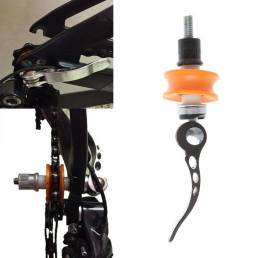 BIKIGHT Limpiador de cadena de bicicleta de limpieza herramienta Titular de rueda de liberación rápida Protector Accesor