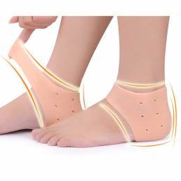 Men Mujer Silica Gel Protector del talón Elasticidad Removedor de dolor de talón transpirable Cuidado total del pie
