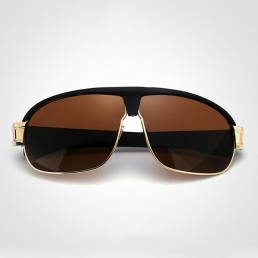 Mens Summer V400 Polarizado Sun Glassess Casual Outdooors Metal Frame Anti Desgaste del deslumbramiento del ojo