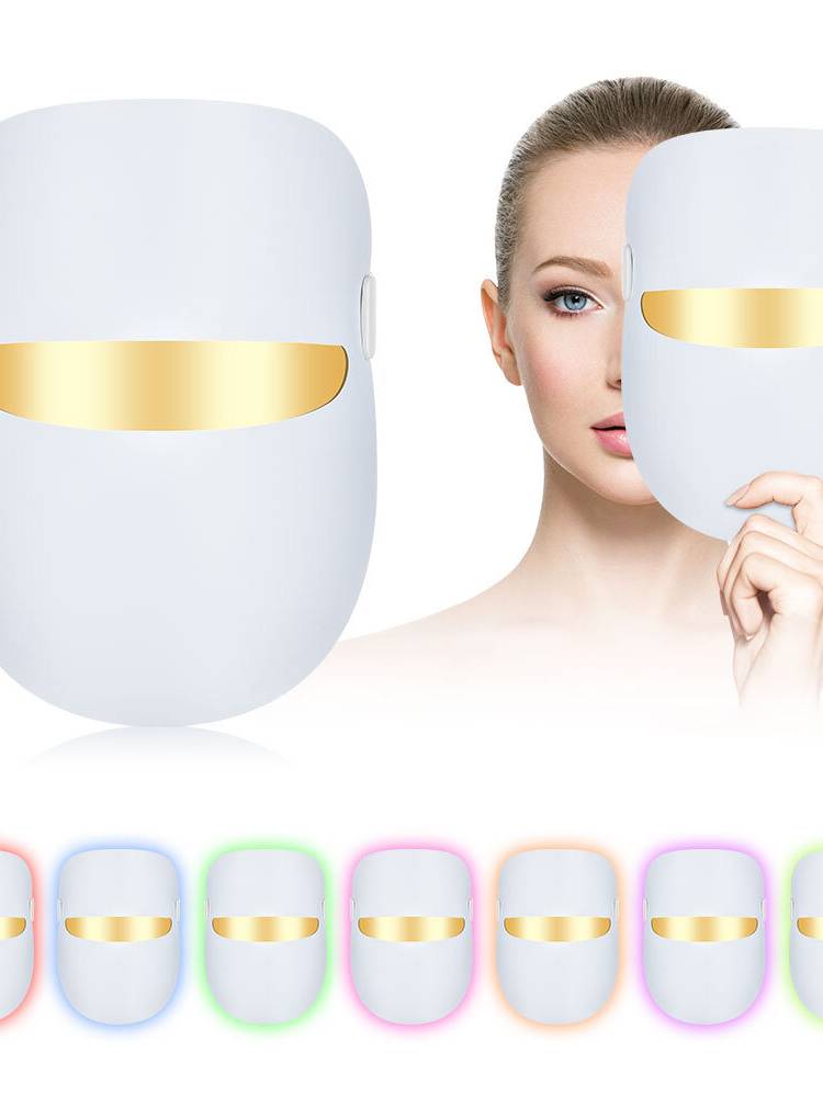 LED Colorful Face Mascara Instrumento de belleza Bright White Photon Instrumento de rejuvenecimiento de la piel Espectro