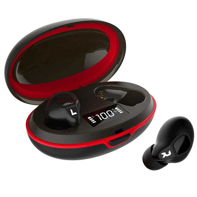 Bakeey V1 TWS bluetooth Auricular Gaming Headphone LED Digital Pantalla Sport Fashion HD Stereo Noise Cancelling Mic Hea
