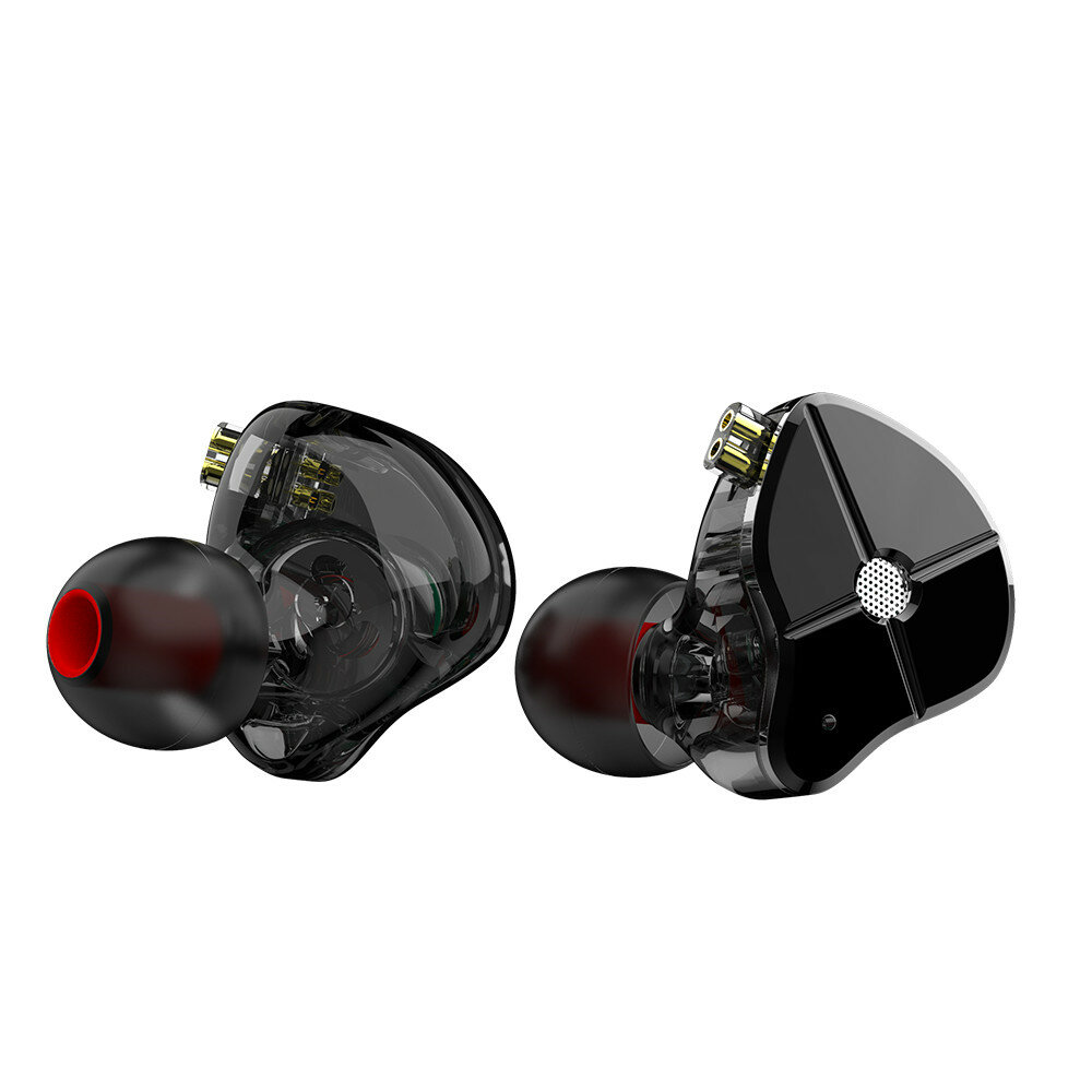 TRN ST1 1DD + 1BA 3.5MM en la oreja Auricular Cable desmontable para auriculares bajos con cancelación de ruido