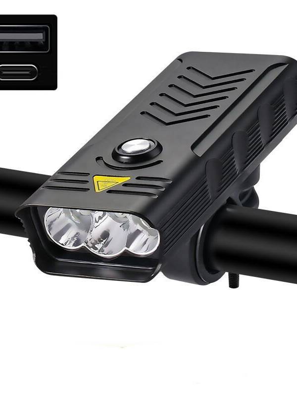 XANES® LV-F004 3 / 5xT6 Faro de bicicleta USB recargable MTB Bicicleta LED Delantero Lámpara 4 modos Impermeable Lintern