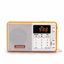 TECSUN Q3 FM estéreo grabadora de tamaño de bolsillo reproductor MP3 Mini Radio con selección multicolor reproductor de