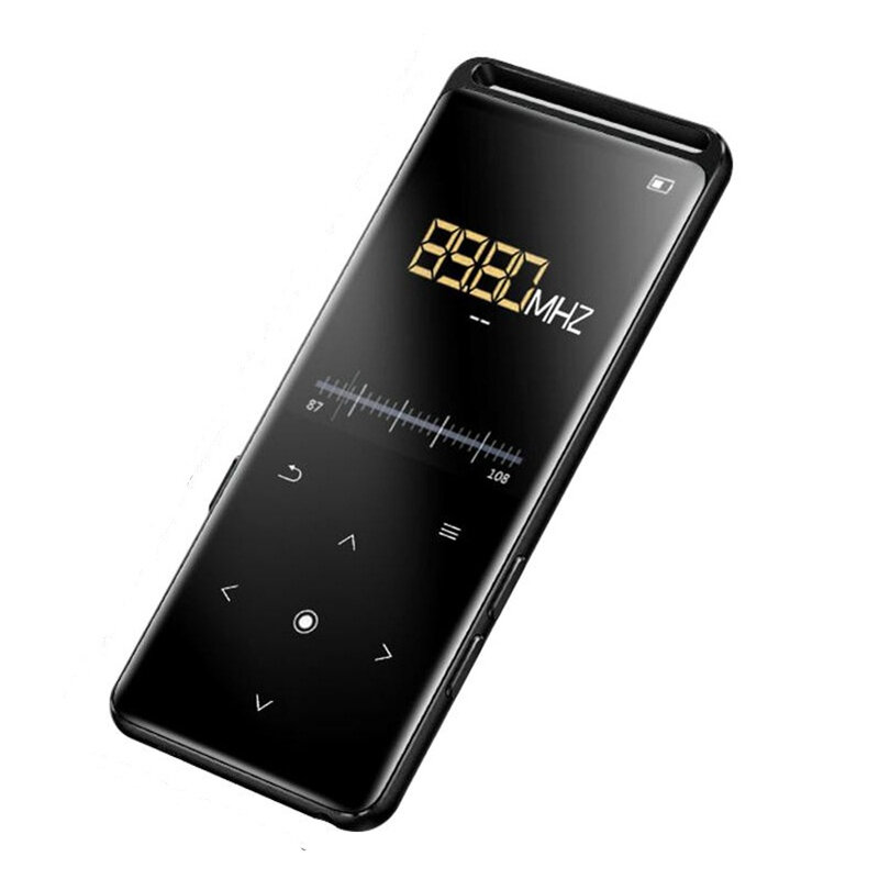 BENJIE M6 bluetooth 5.0 Reproductor de MP3 16GB Walkman de audio portátil de alta fidelidad con FM Radio EBook Grabadora