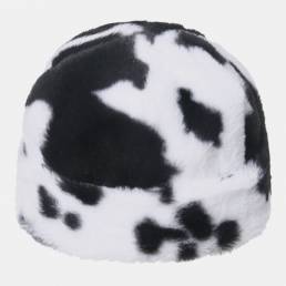 Vaca de algodón unisex Patrón Casual al aire libre Esquí cálido Sombrero Gorro sin ala