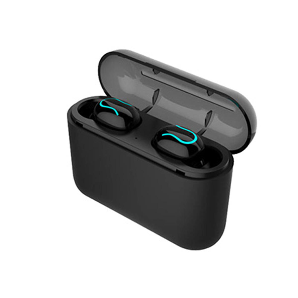 TWS Bluetooth 5.0 Auriculares 4D Estéreo con cancelación de ruido Mic Auricular Auriculares con 2600mAh Carga Caja Power