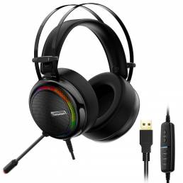 Tronsmart Glary Gaming Headphone 7.1 Sonido envolvente virtual Colorful LED Iluminación 50mm Driver Gaming Headphone par