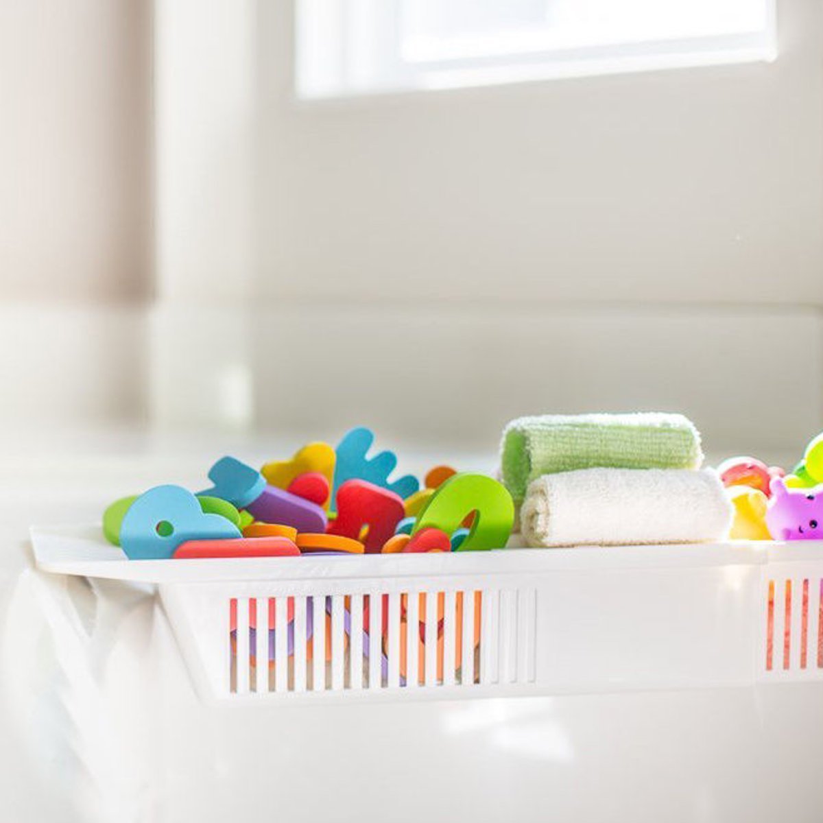 Honana BX-592 Ajustable niños juguete de ducha de bañera Organizador Cesto de bebé retractable titular