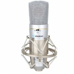 Alctron MC330 Micrófono Micrófono condensador de audio Estudio profesional Micrófono Soporte de choque para estudio de t