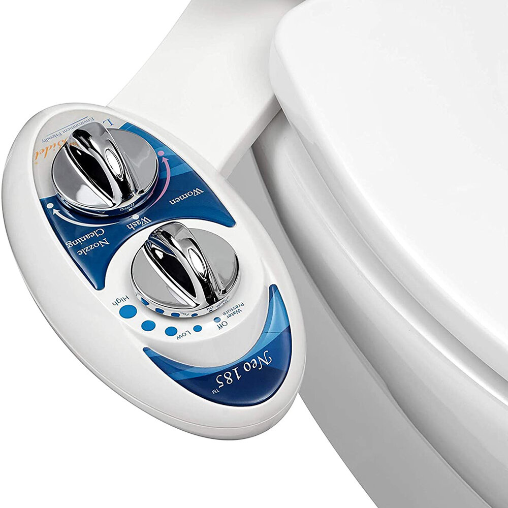 Accesorio de inodoro bidé no eléctrico Neo 185 con ajuste de presión de agua de doble boquilla autolimpiante para lavado