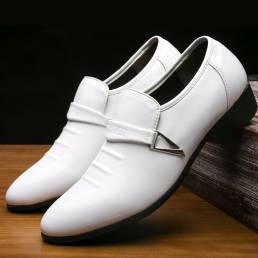 Hombres Charol Decoración de metal Zapatos cómodos de negocios Formal
