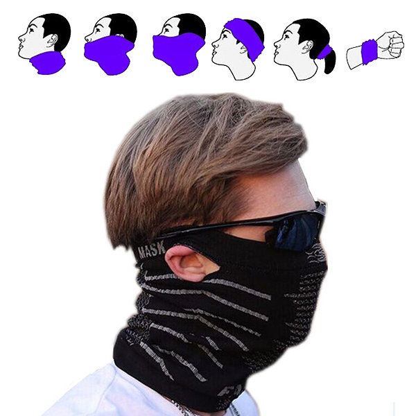 Al aire libre de múltiples funciones mágico de la protección de la bufanda cara ciclismo máscara a prueba de viento cali
