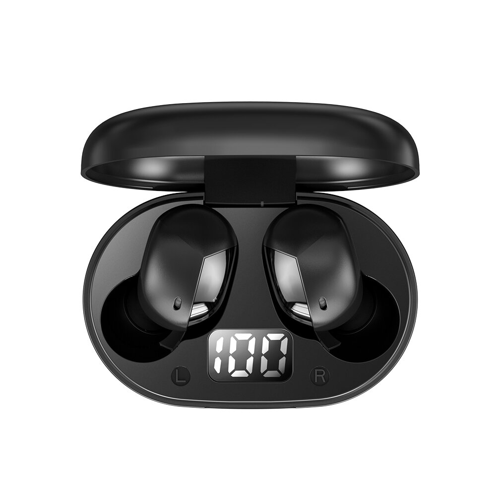 ROCK EB62 TWS Auriculares Bass True Wireless bluetooth 5.0 Power LED Pantalla Mini Touch Auriculares Auriculares