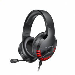 AWEI ES-770i Gaming Headset Over-ear 3.5mm USB Led Light Stereo 7.1 Bass Sound 50mm Speaker Game Auriculares con Micrófo