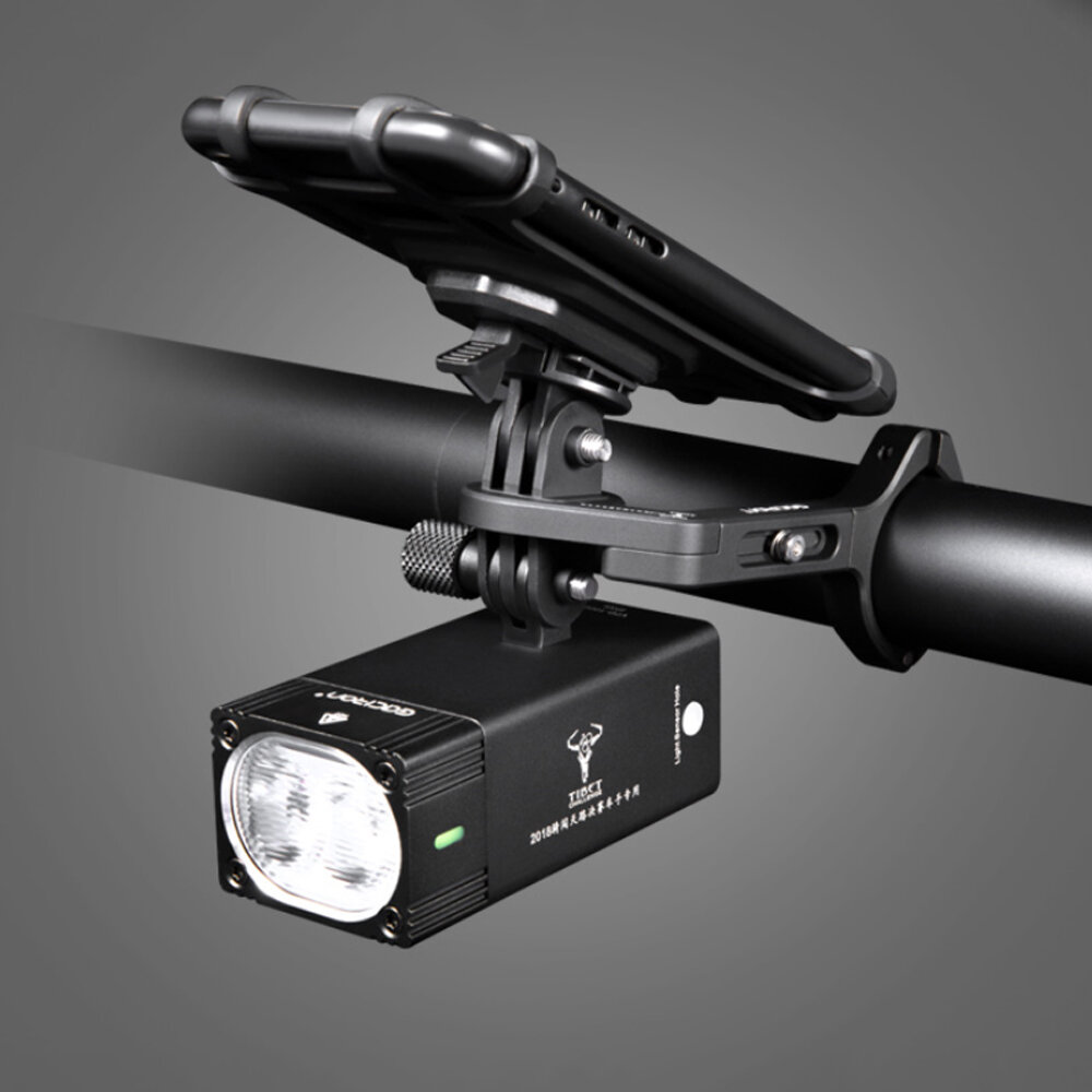 GACIRON 1600LM Faro de bicicleta 5 modos USB recargable IPX6 Impermeable Linterna de bicicleta con soporte de montaje al