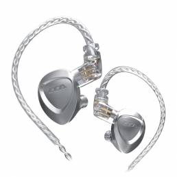CCA CKX 6BA + 1DD Auriculares metálicos HIFI en la oreja Monitor Auriculares bajos con cancelación de ruido para ZAX ZSX