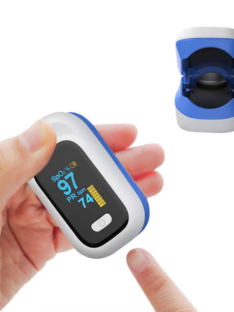 BOXYM YK-80X Mini OLED Oxímetro de pulso con abrazadera de dedo para el hogar Saturación de oxígeno en sangre saludable