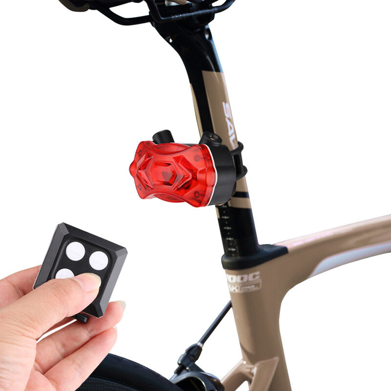 XANES® TL26 Advertencia de luz trasera para bicicleta LED Lámpara USB Bicicleta Luz Moto E-bike Bicicleta Bicicleta Cicl
