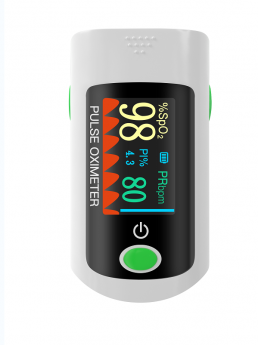 BOXYM X1805 Oxímetro de pulso con pinza de dedo HD OLED Pantalla Dedo Corazón Frecuencia Monitor SpO2 PR Oxígeno en sang