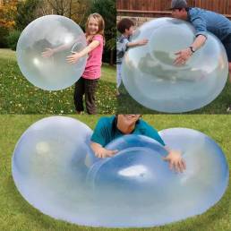 Niños al aire libre Soft Bola de burbujas llena de aire Soft Goma TPR Globo Divertido juego de fiesta Juguete para niños