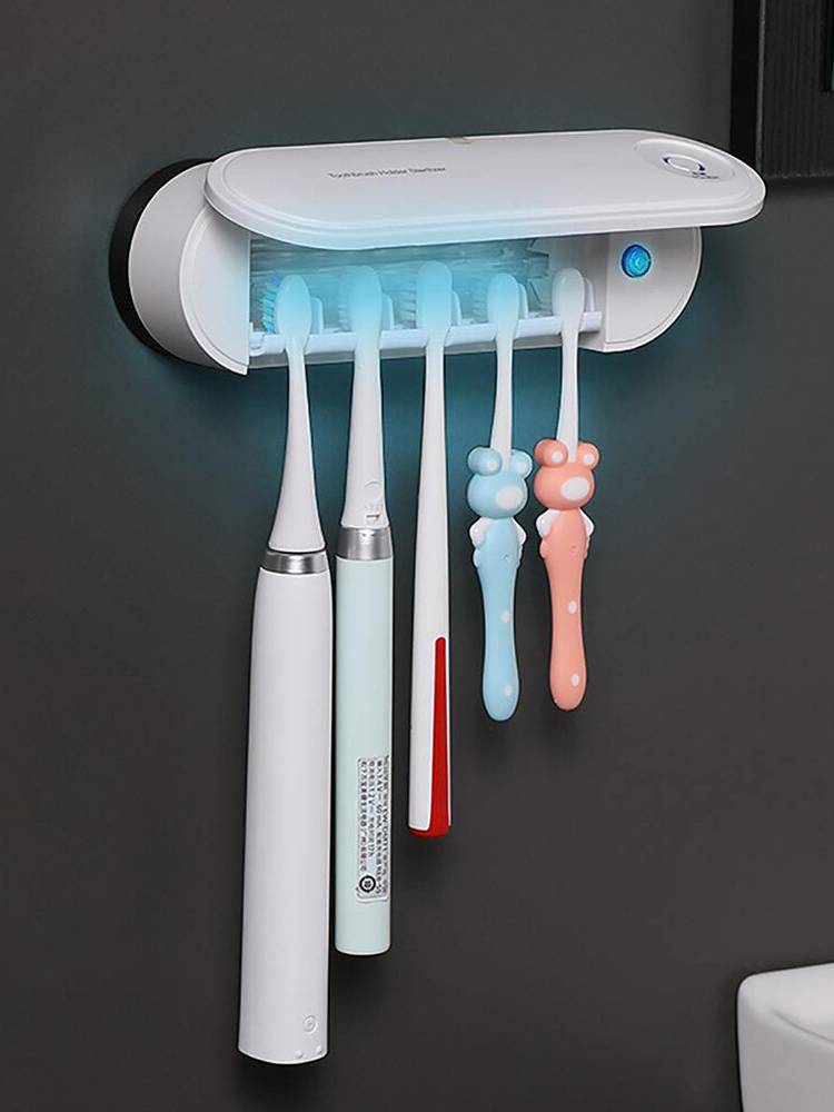 2 en 1 UV Cepillo de dientes eléctrico ligero Esterilizador titular Cepillo de dientes automático Secado Esterilización