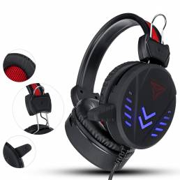 Bakeey 3.5mm Super Pass Gaming Headset Stereo LED Colorful Respiración Lámpara Auricular Hifi Heavy Bass Game Headphone