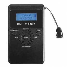 FM / DAB Radio Auriculares Recargables Receptor de Radiodifusión de Audio Portátil Digital
