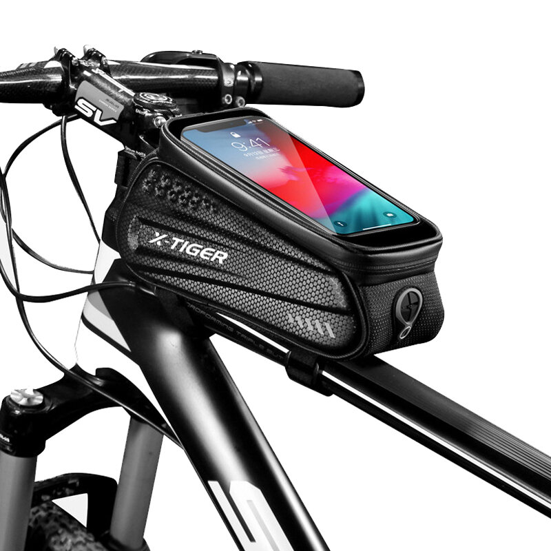 X-TIGER ES3 bicicleta Bolsa marco delantero tubo superior bicicleta Bolsa reflectante 6.5in teléfono Caso pantalla tácti