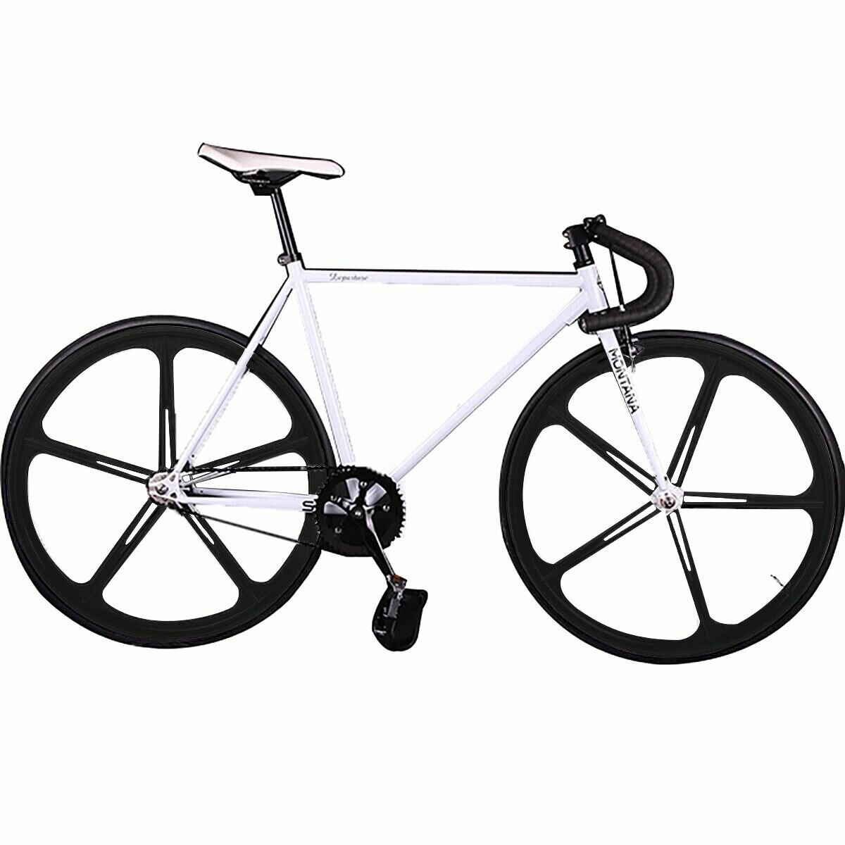 KOLUSSI TA119 700cc x 23cc Freno doble V Bicicletas de engranajes fijos Cuadro de acero de alto carbono desmontable DIY