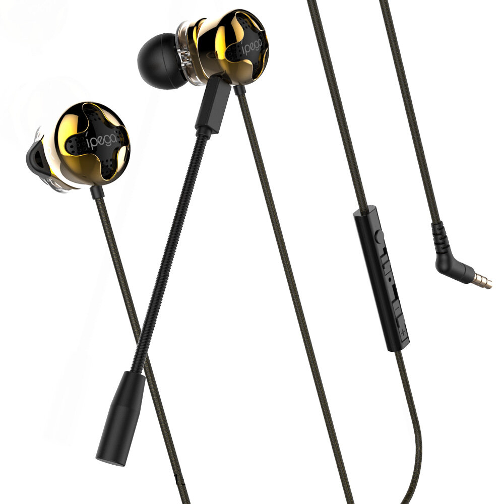 Auriculares intrauditivos para juegos iPega PGR012 con micrófono para auriculares con interruptor