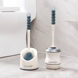 Inodoro Cepillo Silicona Soft Base de cerdas Cuarto de baño WC Limpieza de lavamanos herramienta Set