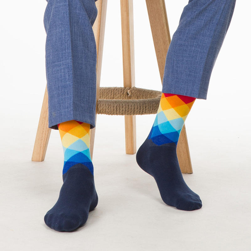 Hombres Sub-gradiente Algodón Transpirable calcetines