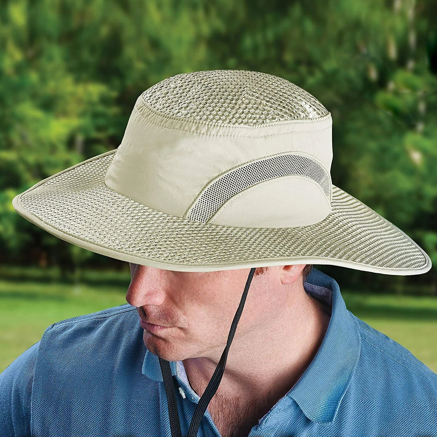 Protector solar Sombrero Capa de hielo Protección contra golpes de calor Tapa de enfriamiento Sun Sombrero con UV Cubo d
