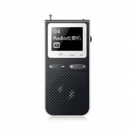 IQQ A2 Reproductor de MP3 de 8GB con voz alta Sonido externo 100 horas Soporte en espera Tarjeta FM Radio TF Expandir ha