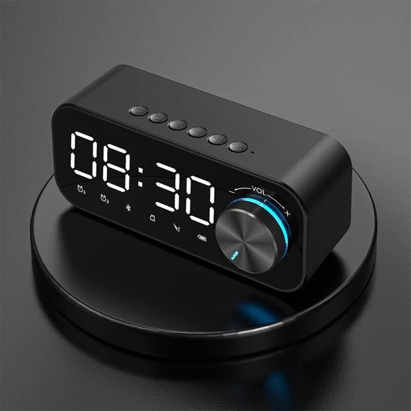 Bakeey ZXL-B126 Alarma Reloj Altavoz bluetooth 5.0 Digital Pantalla LED Subwoofer inalámbrico Reproductor de música Espe
