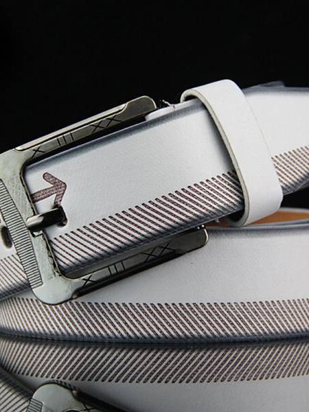 108CM Impresión de cuero Cinturón Ocio Jeans Cintura con hebilla de aleación para hombres