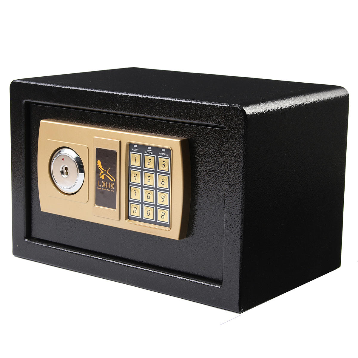 Depósito digital Drop Cash Safe Caja Jewelry Home Hotel cerradura Teclado negro