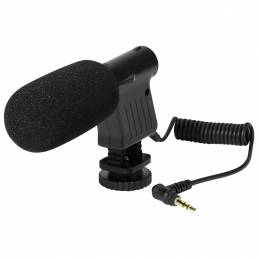 Grabación profesional de 3.5 mm Micrófono Video digital DV Cámara Videocámara estéreo de estudio para Canon Pentax SLR C
