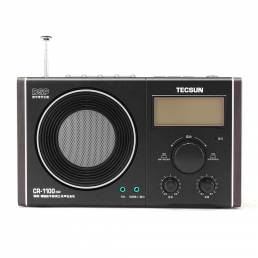 Tecsun CR-1100 DSP AM FM Radio Receptor con luz de flash