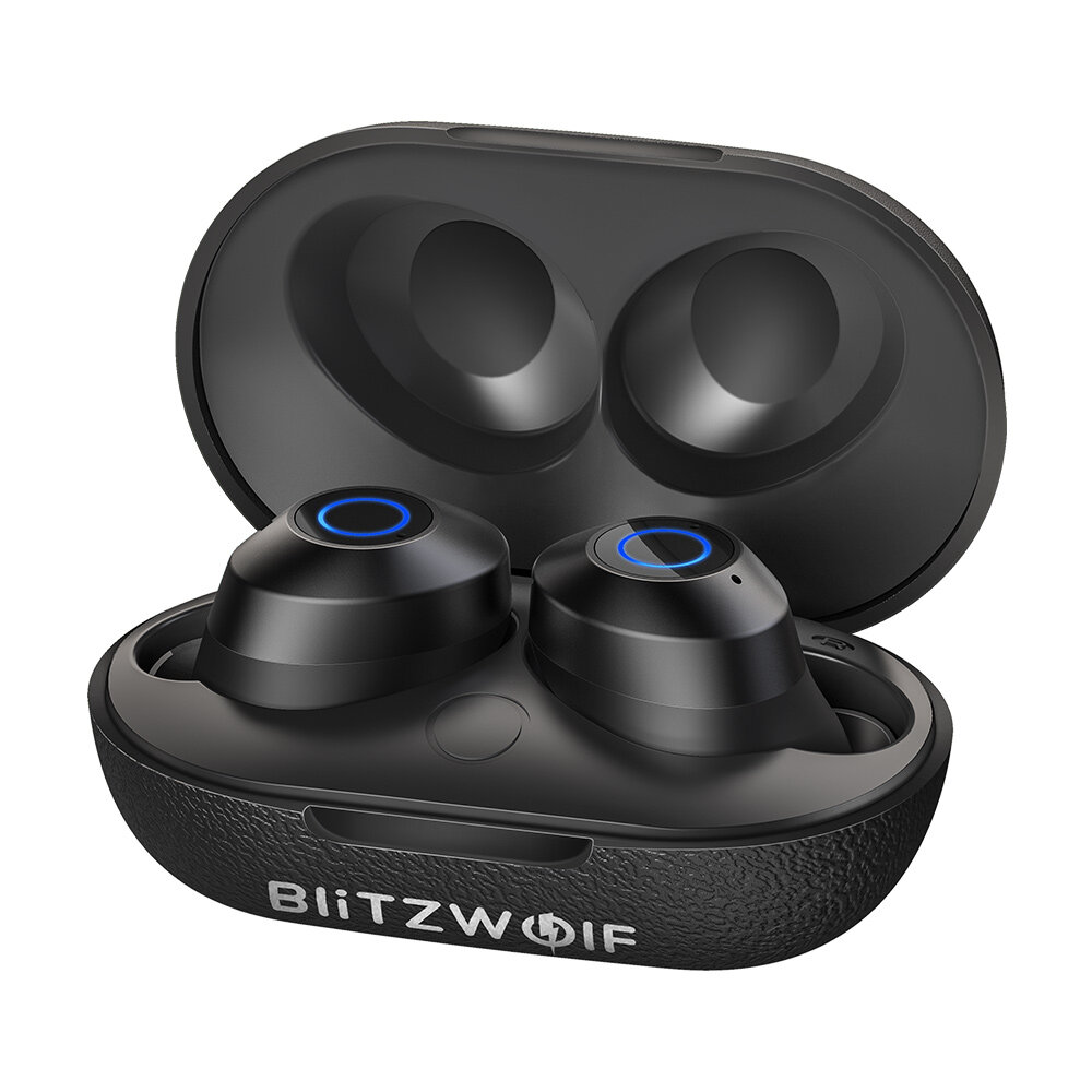 BlitzWolf® BW-FYE5 TWS bluetooth V5.0 Auricular Mini Auriculares estéreo inalámbricos de llamada bilateral con carga Caj