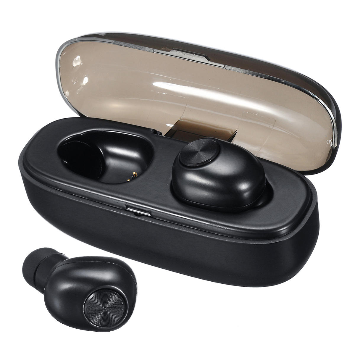 [Bluetooth 5.0] TWS Auriculares inalámbricos Cancelación de ruido Llamadas bilaterales IPX5 Impermeable Auricular con ca